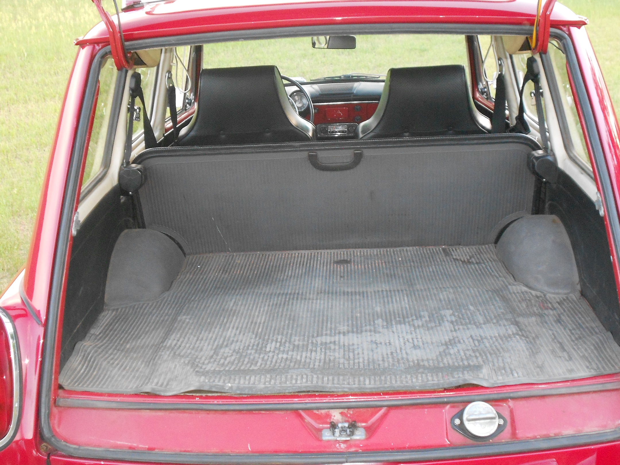 3 Belts SafTboy VW Type 3 Squareback Airplane 2pt Red Lap Bench Seat Belt Kit